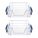 image 5 of Living and Home 2Pcs Metal Sliding Pull Out Wire Basket Organizer For 500mm Cabinet | Silver