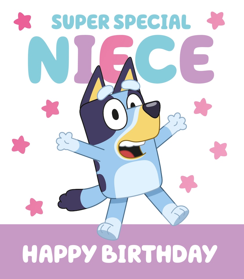 image 1 of Bluey Niece Birthday Card