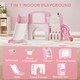 image 4 of AIYAPLAY 7 in 1 Toddler Slide Set, Frog Theme Playset with Basketball Hoop