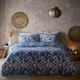 image 1 of Portfolio Home Tangiers Geometric Soft Easy Care Bed Linen Bedding Duvet Cover Quilt Set With Pillow Case Blue | Double