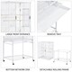 image 4 of Yaheetech 136 cm Tall Mobile Large Parrot Cage w/ Stand White