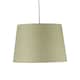 image 2 of Sage Green Cotton 28cm Taper Cylinder Pendant or Lamp Shade | Green | Medium | 1