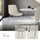 image 4 of Dining Chair Mave - large plastic seat, ergonomic, high backrest, 120 kg load capacity - Set of 6 Grey | Taupe/Chrome