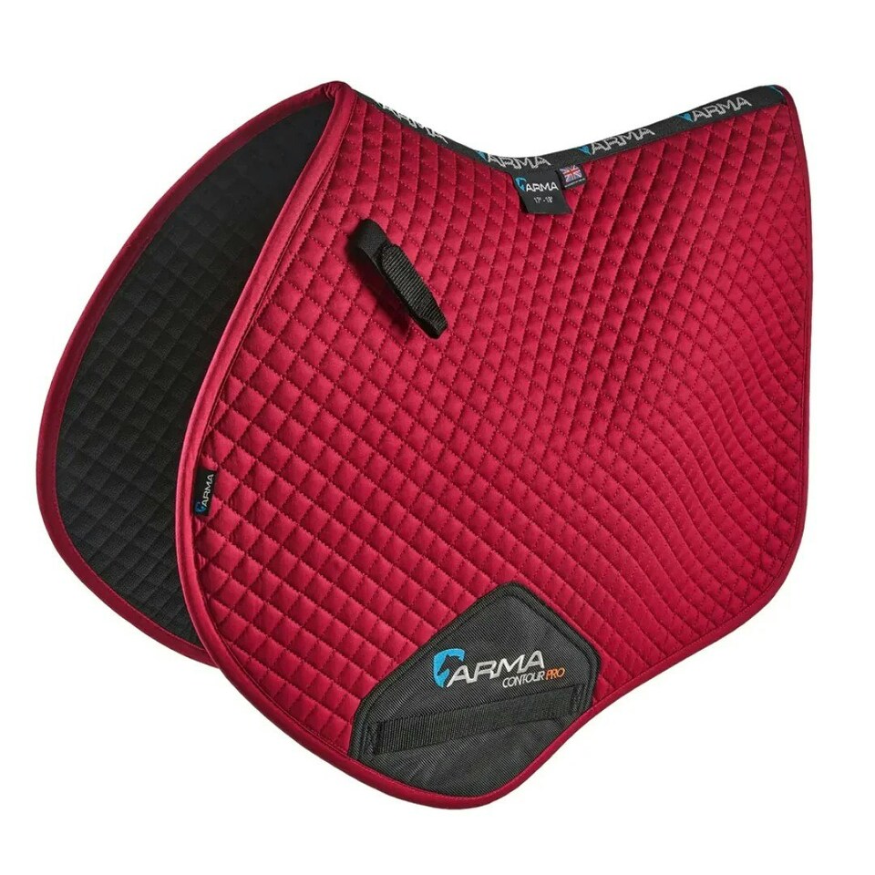 Performance Jump Horse Saddlecloth - Raspberry - 15in - 16.5in