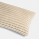 image 5 of OHS Ribbed Faux Fur Bolster Pillow Soft Maternity Support Cushion | Cream | Natural | One Size