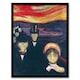image 1 of Anxiety Figures Oil Painting Munch Vintage Framed Wall Art Print 12X16"