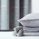 image 4 of Homescapes Cotton Rajput Ribbed Silver Grey Curtain Pair - 66 x 90" Grey