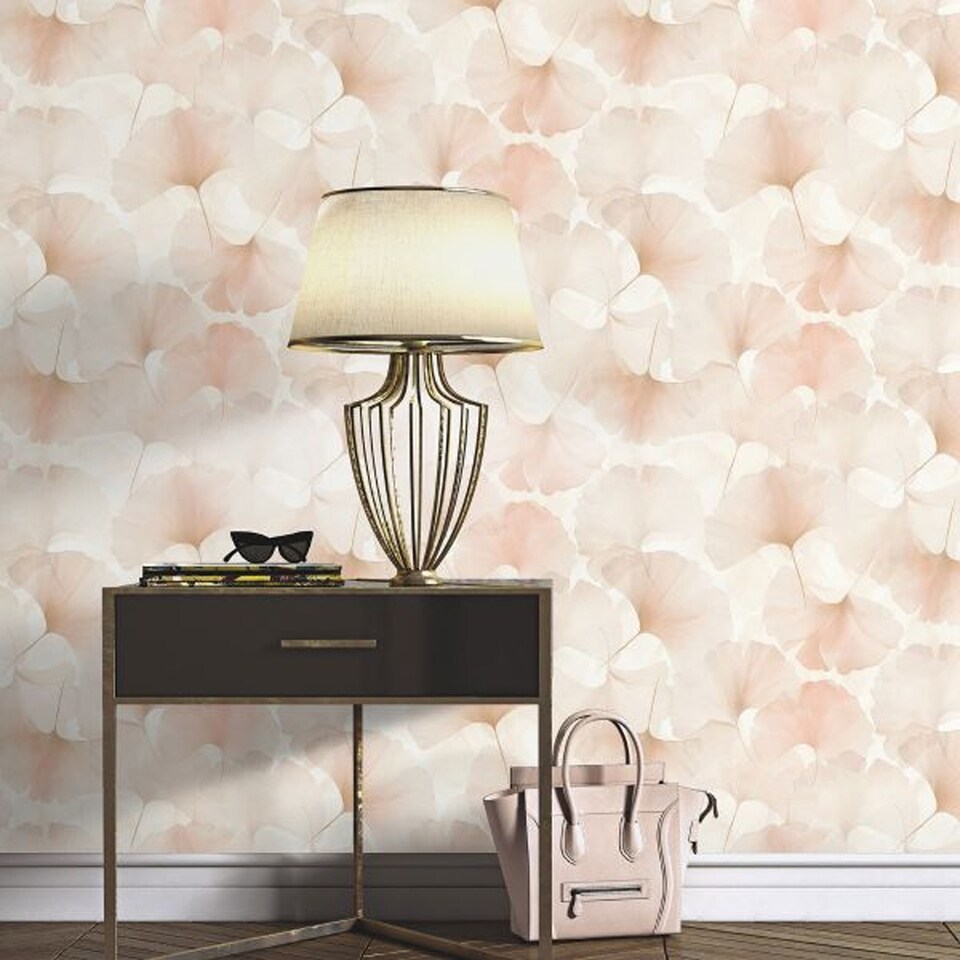 image 1 of Erismann Ginko Dream Vinyl Wallpaper | Pink | Pink | 1