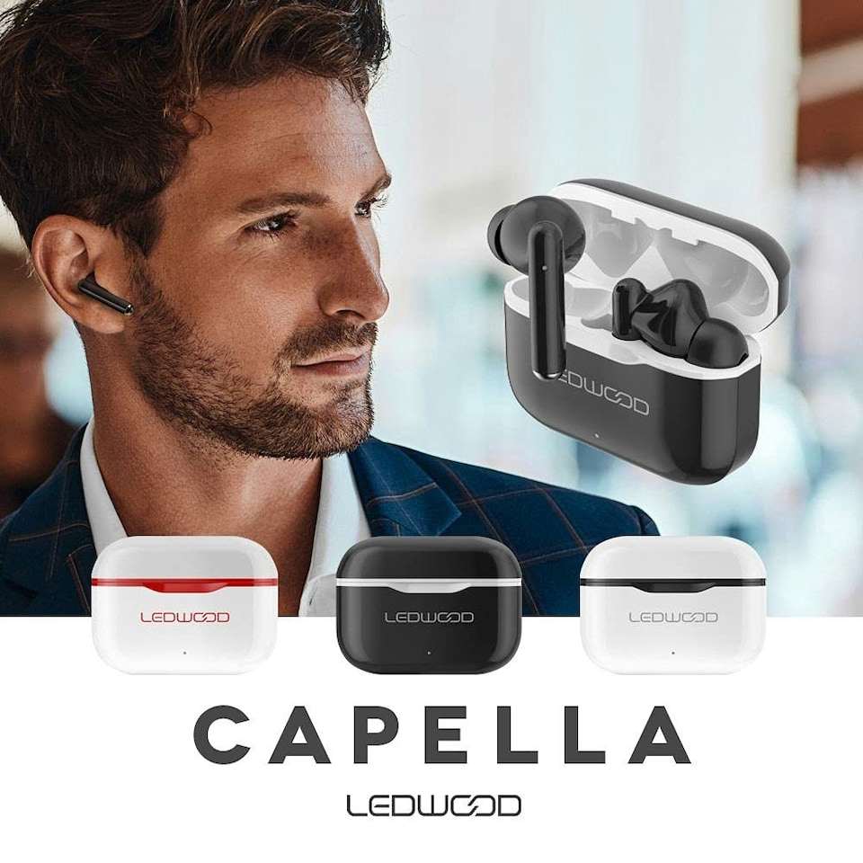 image 1 of LEDWOOD - Ledwood Tws Capella Bluetooth 5.0 Tws (Black) - Consumer Electronics - LD-T06-BLK/WHI N/A