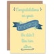 image 1 of Congratulations On Divorce We Didn't Like Him Funny Greetings Card