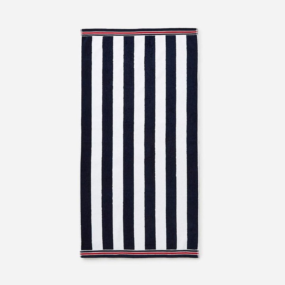 image 1 of Nautical Striped Beach Towel 70 x 140cm - 100% Cotton Multi | Rainbow Stripe | One size