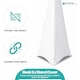 image 4 of Double-Sided Stretch Tripod Speaker DJ Stand Cover - Pack of 10