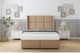 image 1 of Sloomy Beaumont Latte Dumfries Ottoman Bed Base With 54" Wingback Headboard 4' Small Double | Brown | Latte | Small Double | 1