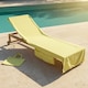 image 3 of OHS Beach Towel Bag Microfibre Quick Dry Absorbent Bath Large Travel Spa | Yellow | Neon Yellow | One size