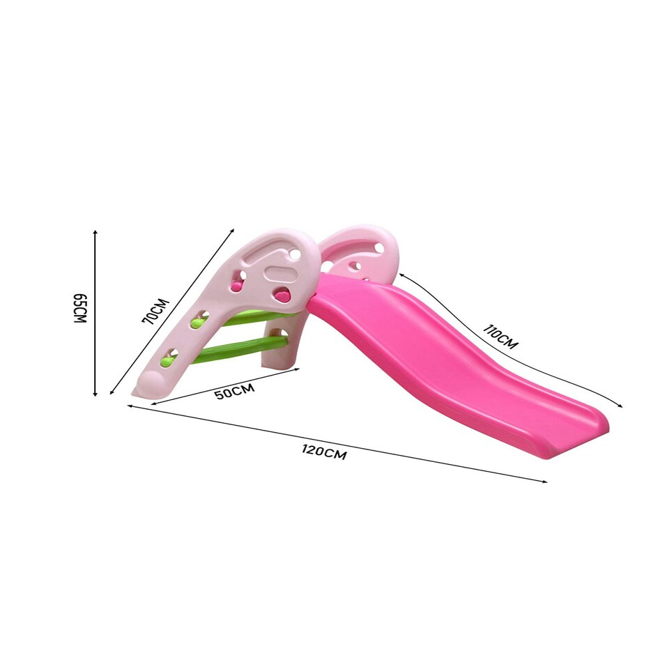 image 1 of Living and Home Portable Pink Folding Junior Play Slide for Kids