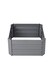 image 1 of Living and Home Galvanized Steel Square Raised Garden Bed- Grey- 100cm W x 100cm D x 30cm H | Grey