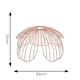 image 4 of ValueLights Pink Metal Flower Easy Fit Ceiling Pendant Light Shade - Bulb Included
