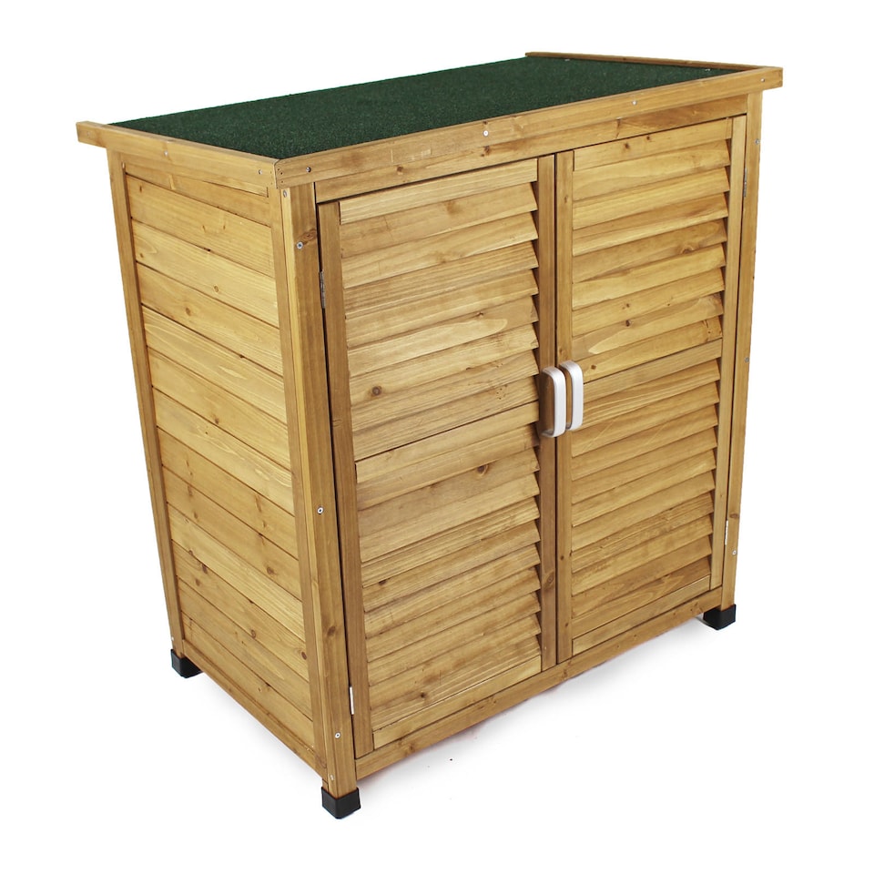 image 1 of Wooden Garden Shed Outdoor Store Cupboard Tool Storage Lawn Mower Wood Cabinet
