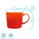 image 6 of Argon Tableware New Bone China Mugs - 330ml - Orange Ombre - Pack of 2 | Orange | Orange | 2