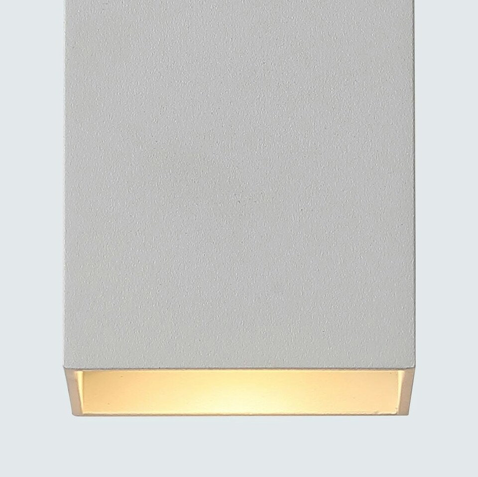 image 1 of London Square Up and Down Wall Light | White