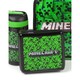 image 2 of Minecraft Lenticular Creeper Lunch Bag Set - Green/Black - One Size
