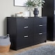 image 1 of Phoenix Chest Of 5 Drawers Bedroom Furniture Clothing Storage Organiser Unit | Black