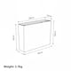 image 5 of 58cm Urbi Case Tall Rectangular Planter | Black | Black & Set of 3 | 3