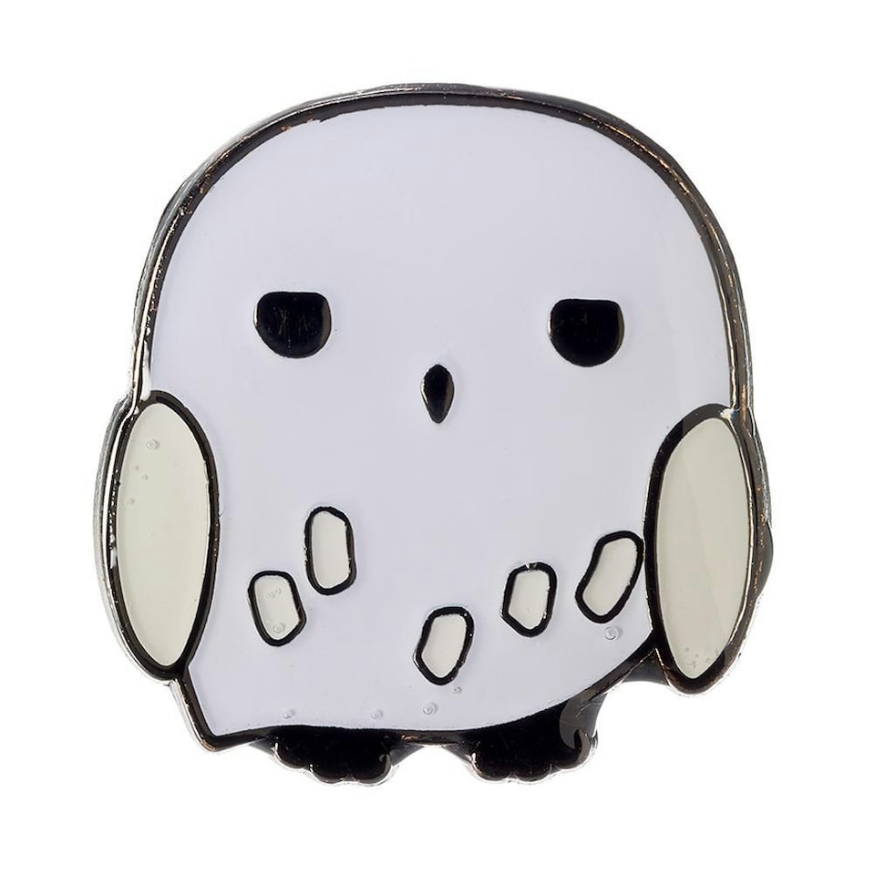 Harry Potter Chibi Hedwig Owl Badge - White - One Size