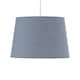 image 2 of Grey Cotton 28cm Tapered Cylinder Pendant or Lamp Shade | Grey | Medium | 1