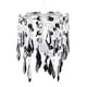 image 3 of ValueLights Non Electric Pendant Shade Black Clear Acrylic Droplets | Black