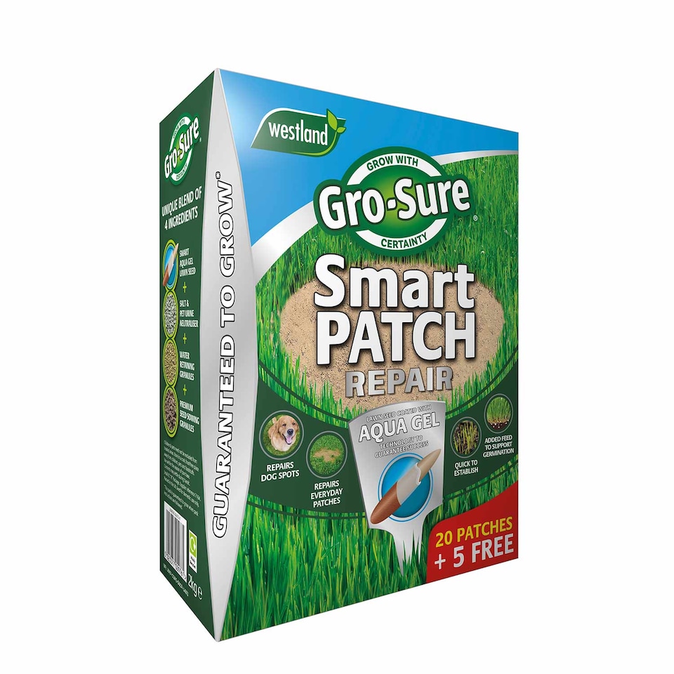image 1 of Gro-Sure Smart Patch Spreader - Repairs up to 25 Lawn Patches | Green | 1 x Patch Spreader Box
