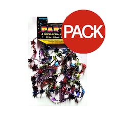 Unique Party Beaded Necklace (Pack of 4) - Multicoloured - One Size (UTSG34864) One Size