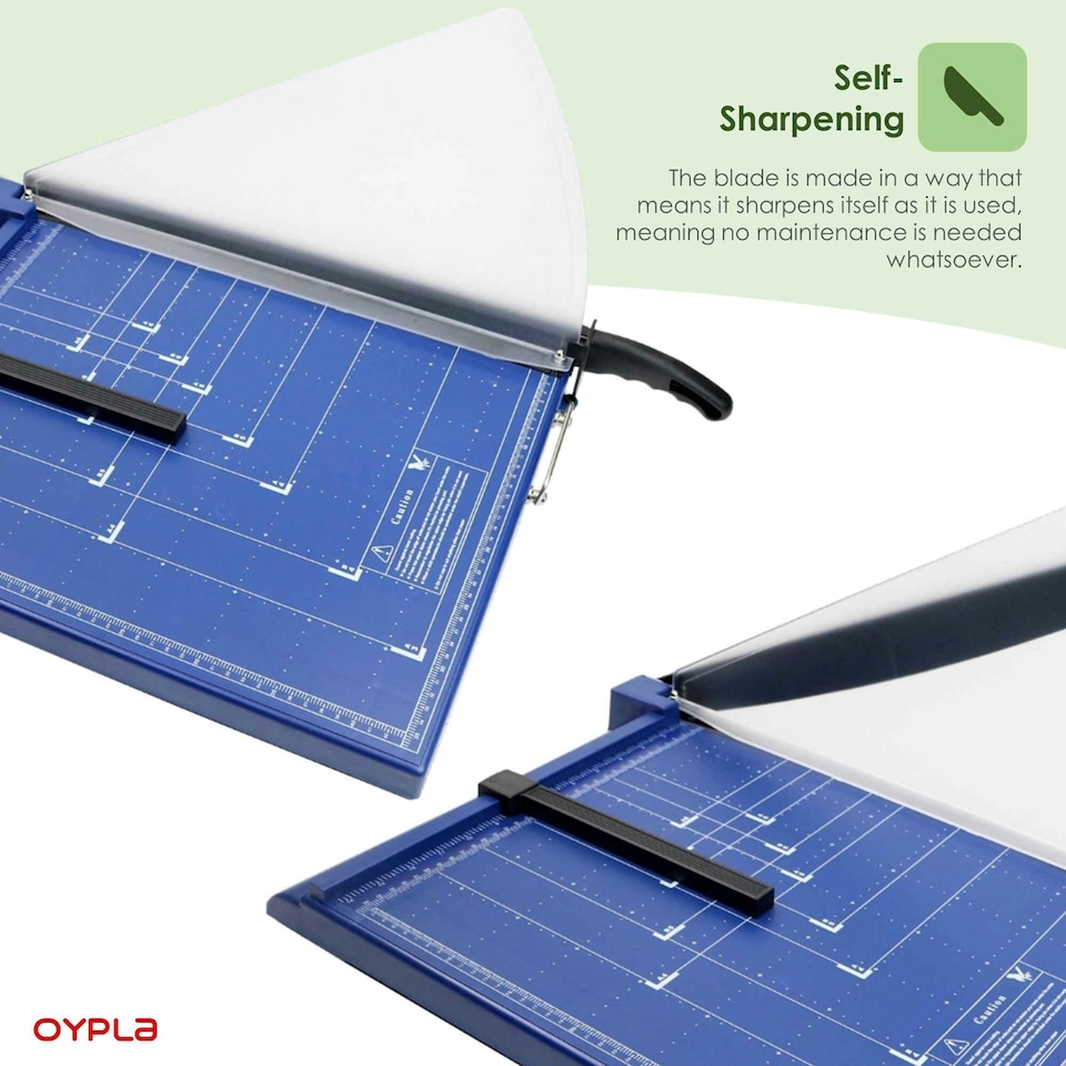 image 1 of Professional Grade A3 Guillotine With Safety Guard - Blue