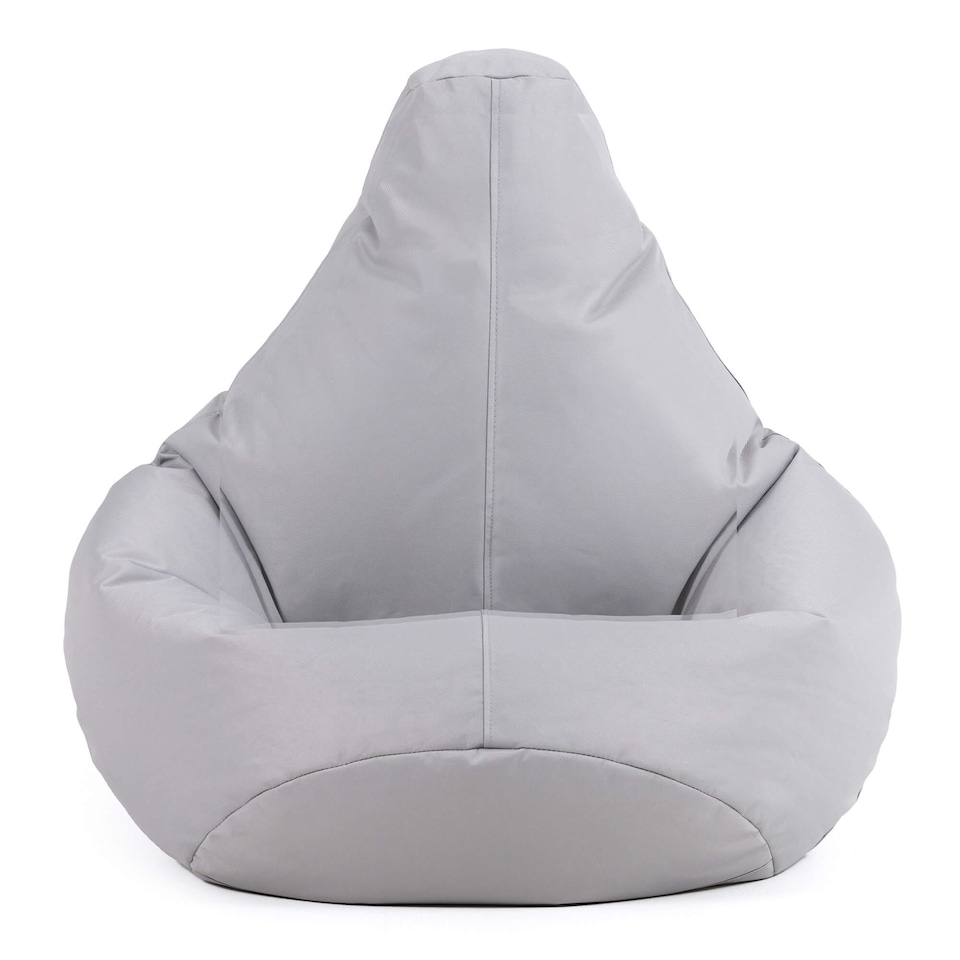 image 1 of Kids High Back Bean Bag Grey Indoor Outdoor Childrens Bean Bags | Grey | Grey | M | 1