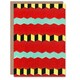 image 1 of Furuya Korin Japanese Art Card Shima Zigzag Textile Patterns
