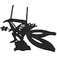 image 3 of Set of 4 Small Black Fairy Silhouettes With Stake Garden Deco Ornament