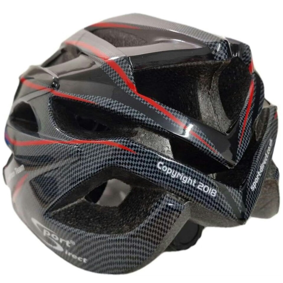 image 1 of Sport Direct "Team Comp 24 Vent Bike Helmet Mens Graphite 58-61cm Black | L