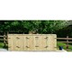 image 2 of Chatburn 3 Wheelie Bin/4 Recycle Box Store - L80.4 x W330 x H120 cm - Fits 3 x 180L or 3 x 240L Wheelie Bins & 4 x Recycle Boxes Brown