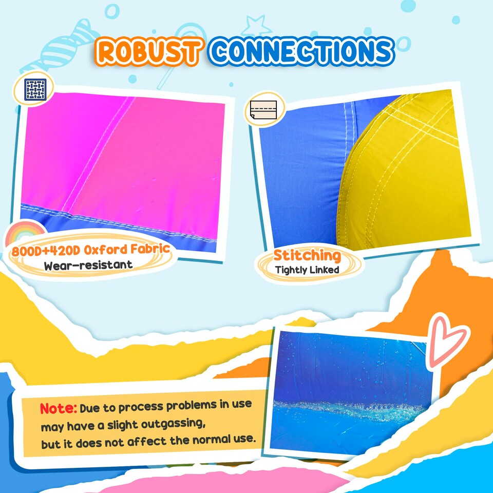 image 1 of Outsunny 5 in 1 Bouncy Castle for Children with Blower, for Ages 3-8 Years