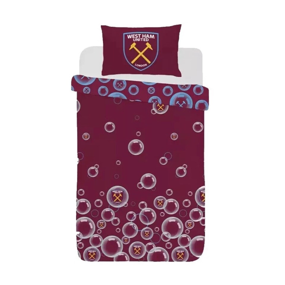image 1 of West Ham Single Duvet Cover Set - Baubles Multi | Single