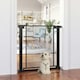 image 6 of PawHut Pressure Fit Safety Gate for Stairs w/ Auto Close 75-82 cm - Black