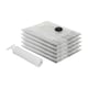 image 1 of Harbour Housewares Vacuum Storage Bags with Hand Pump - Large (60 x 80cm) - Grey - Pack of 5 Grey
