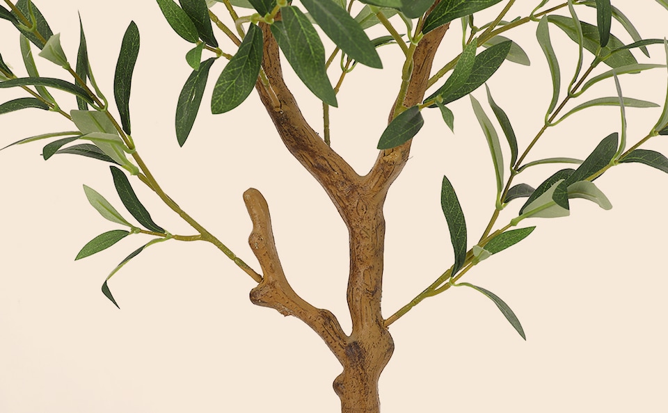 image 1 of London Boutique 120cm 4FT Artificial Faux Olive Tree Lifelike Olive Fruits Indoor Outdoor Decor