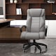 image 2 of Vinsetto Office Chair with 6-Point Maaage, PU Desk Chair with Padded Seat and Armrest, Computer Chair with Tilt Function for Home, Grey