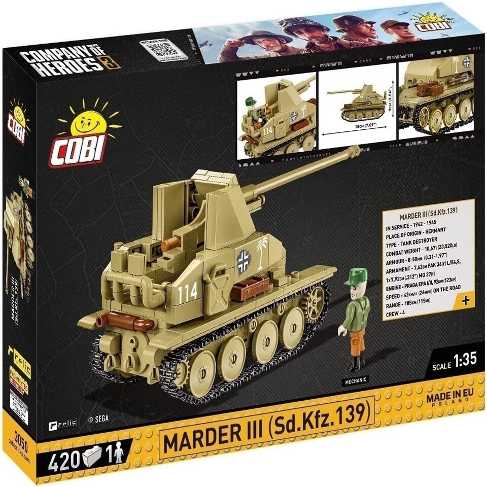 image 1 of Cobi - Company of Heroes 3 - Marder III (420 Pieces)