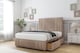 image 3 of Sloomy Kingsley Mink Naples Divan Bed With Mattress No Drawers With 26" Strutted Headboard & 12" Matching Footboard 2'6 Small Single | Brown | Mink | Small Single | 1