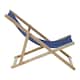 image 4 of Essentials by Premier Blue Deck Chair, Water-resistant Small Outdoor Deck Chair, Built Last Lawn Chair, Foldable Wooden Deck Chair