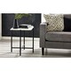image 1 of Stylish White Marbled Top Lamp Table White