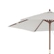 image 4 of Charles Bentley Garden Large 2.4M Wooden Garden Patio Shade Umbrella - Light Grey
