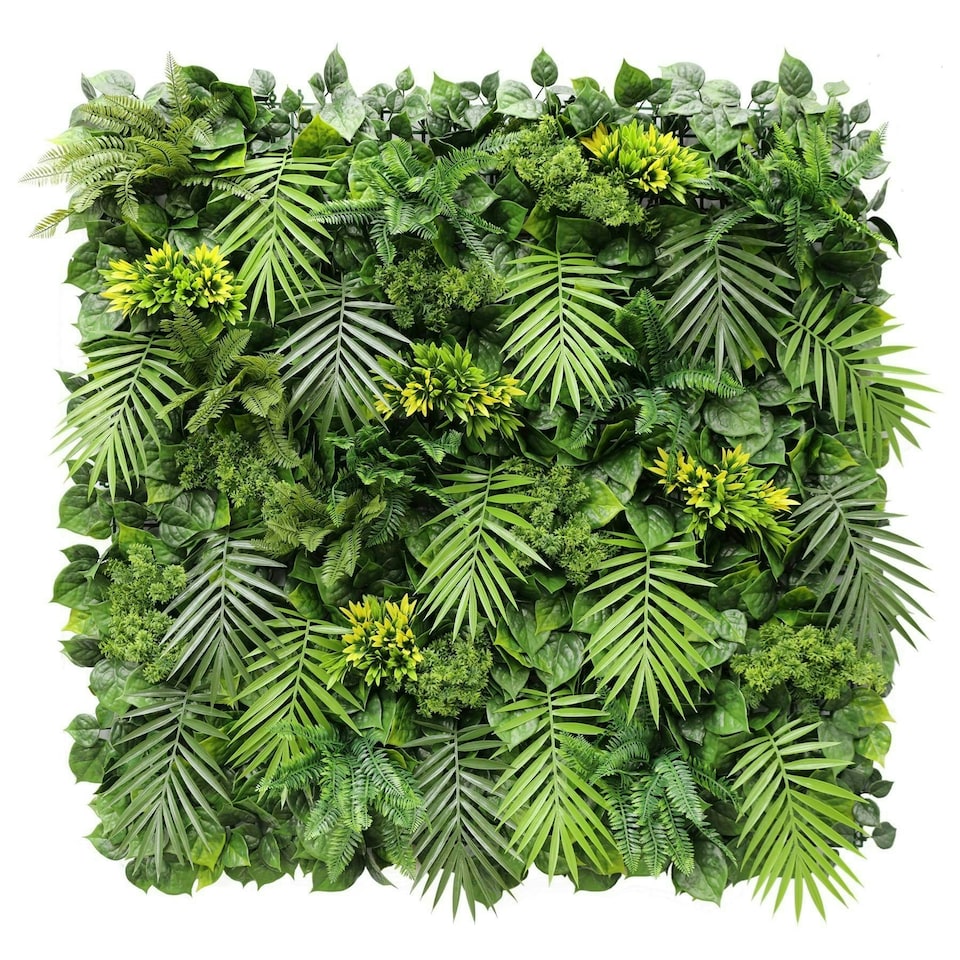 image 1 of True Products Premium Artificial Living Wall Green Plant Panel 1m x 1m - Eden